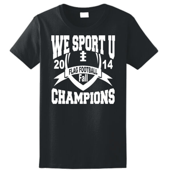 We Sport U Fall 2014 Champions - Ladies Ultra Cotton™ 100% Cotton T Shirt Thumbnail