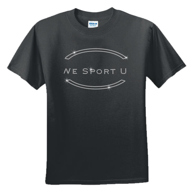 We Sport U Rhinestone Bling - Unisex or Youth Ultra Cotton™ 100% Cotton T Shirt Thumbnail