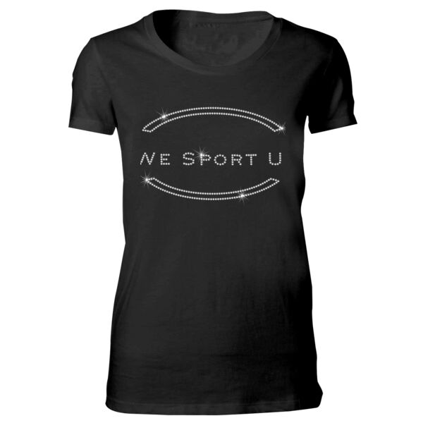 We Sport U Rhinestone Bling - Bella Favorite T-Shirt Thumbnail