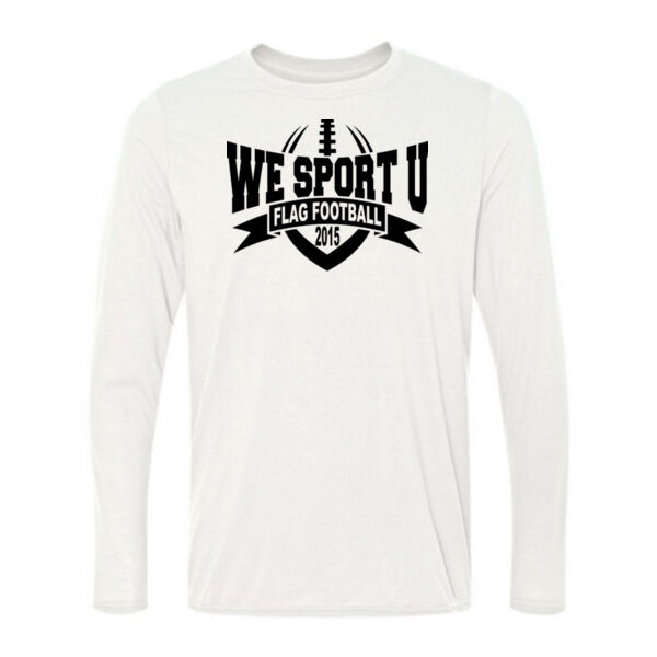 We Sport U Flag Football 2015 - Light Long Sleeve Ultra Performance 100% Performance T Shirt Thumbnail