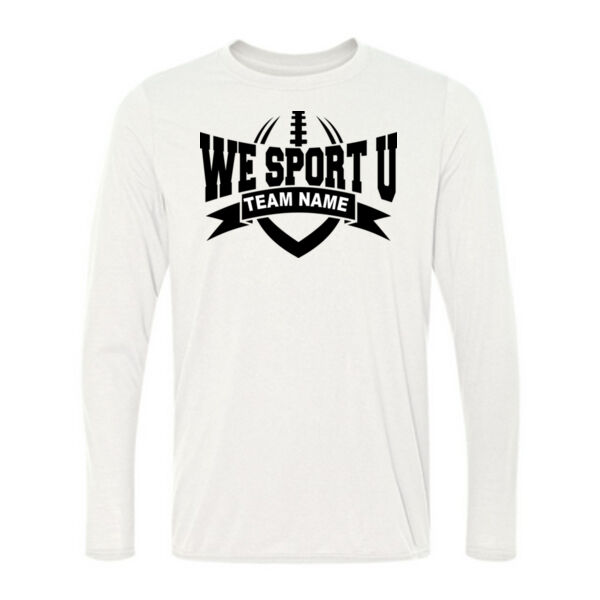 Custom We Sport U - Light Long Sleeve Ultra Performance 100% Performance T Shirt Thumbnail