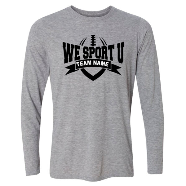 Custom We Sport U - Light Youth Long Sleeve Ultra Performance 100% Performance T Shirt Thumbnail