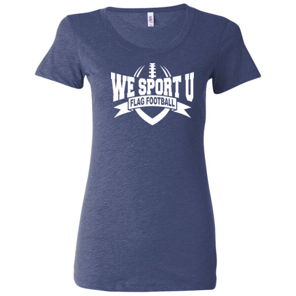 We Sport U Flag Football - Ladies' Triblend Short Sleeve T-Shirt Thumbnail