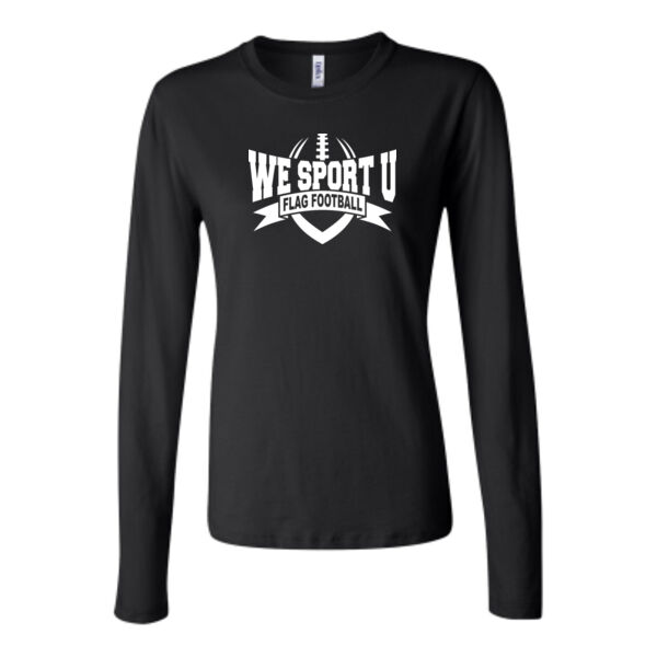 We Sport U Flag Football - Bella Long Sleeve Crew Tee Thumbnail