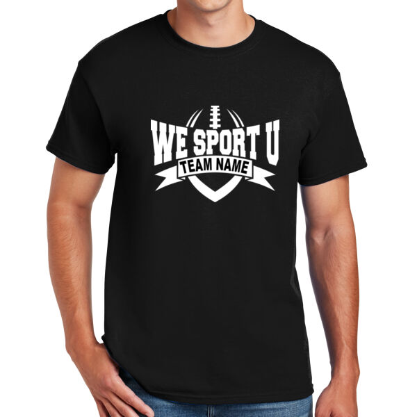Custom We Sport U - DryBlend™ 50 Cotton/50 DryBlend™Poly T Shirt Thumbnail
