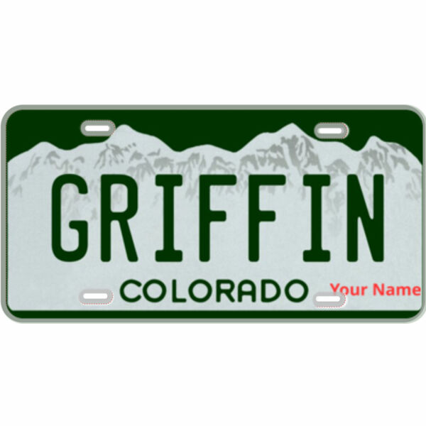 Colorado Custom Mini-License Plate with License Plate Font Thumbnail