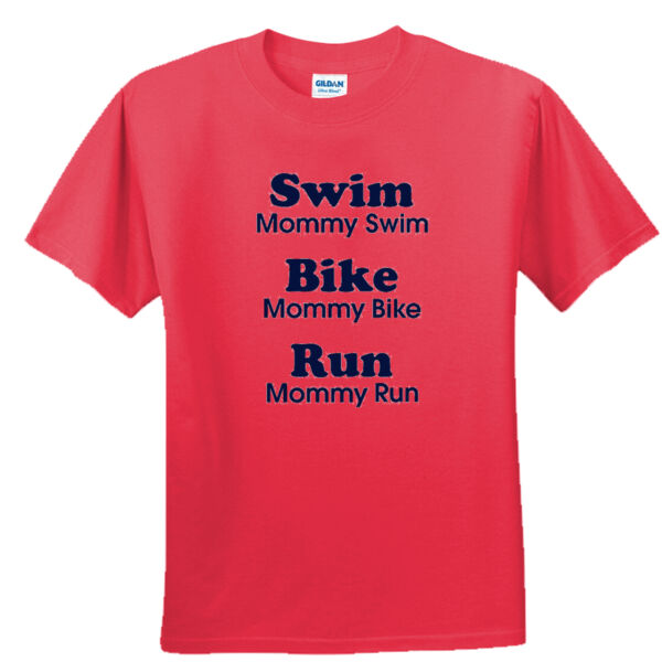 Triathlon Mommy Text - Unisex or Youth Ultra Cotton™ 100% Cotton T Shirt Thumbnail