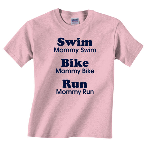 Triathlon Mommy Text - Heavy Cotton™ Toddler 5.3 oz. T-Shirt Thumbnail