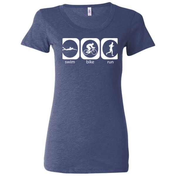 Triathlon Icons (M)  - Ladies' Triblend Short Sleeve T-Shirt Thumbnail