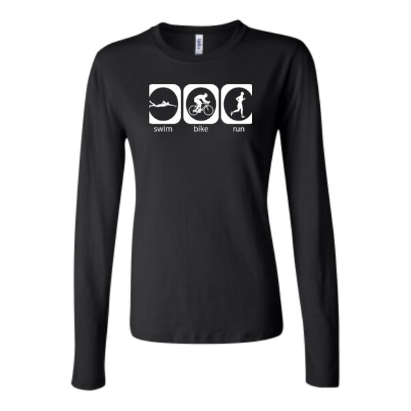 Triathlon Icons (M)  - Bella Long Sleeve Crew Tee Thumbnail