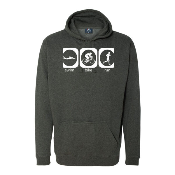 Triathlon Icons (M)  - Tailgate Hoodie with Koozie & Bottle Opener Thumbnail