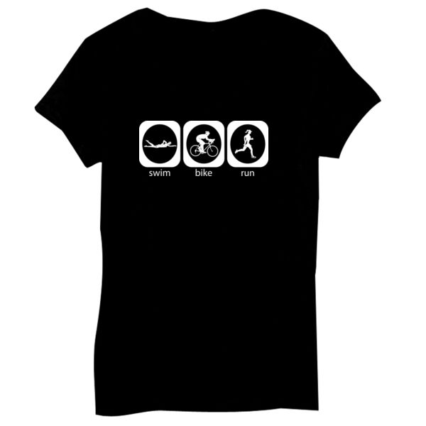 Triathlon Icons (F)  - Bella Short-Sleeve V-Neck T-Shirt Thumbnail