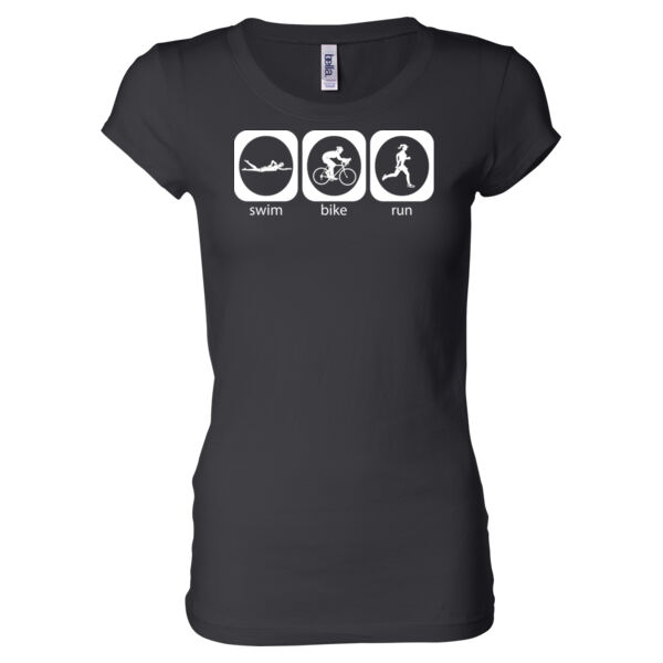 Triathlon Icons (F)  - Ladies' Sheer Jersey T-Shirt Thumbnail