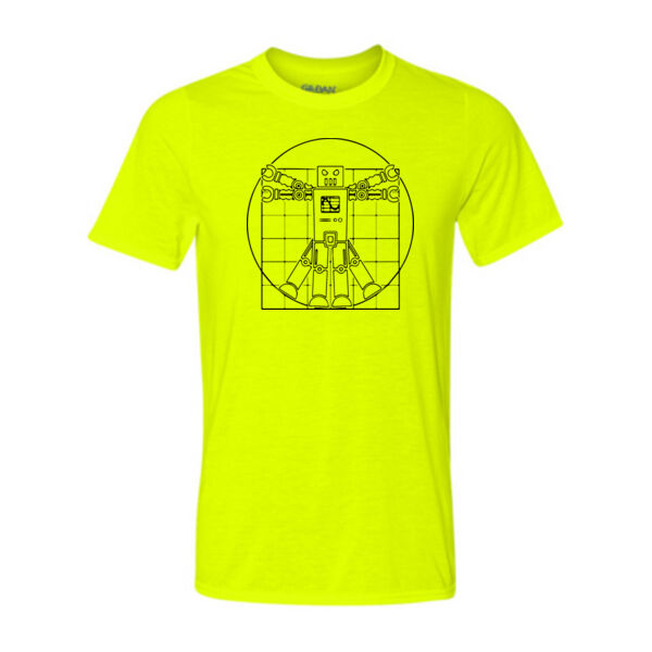 Vitruvian da Vinci Robot - Light Youth/Adult Ultra Performance 100% Performance T Shirt Thumbnail