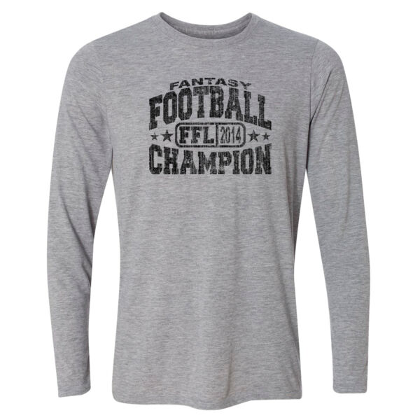 Fantasy Football Champion FFL 2014 - Light Youth Long Sleeve Ultra Performance 100% Performance T Shirt Thumbnail