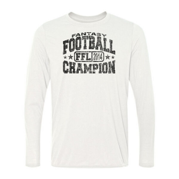 Fantasy Football Champion FFL 2014 - Light Long Sleeve Ultra Performance 100% Performance T Shirt Thumbnail