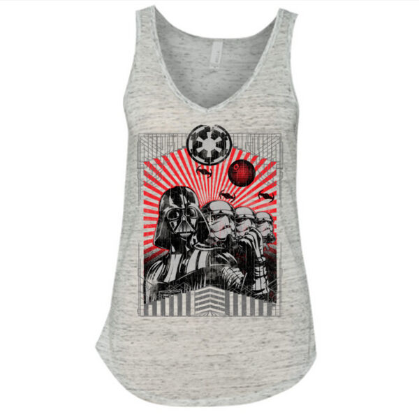 Dark Side - Ladies' Flowy V-Neck Tank Thumbnail