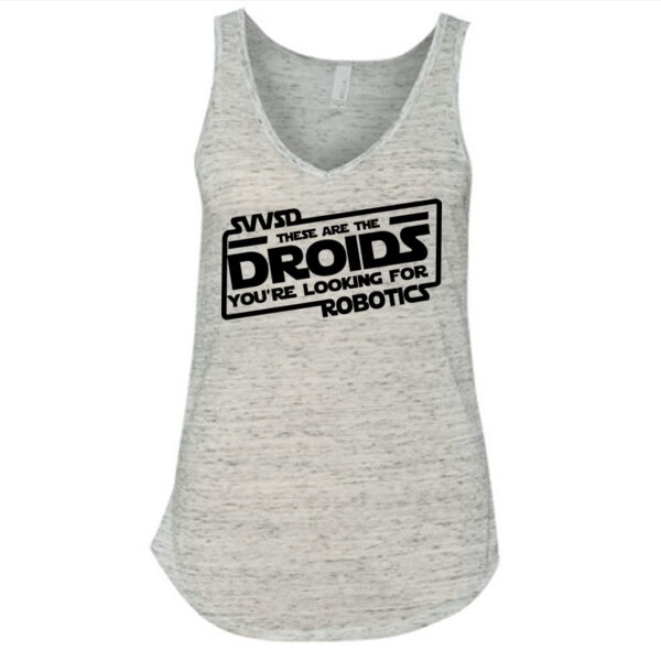 These Are The Droids You're Looking For SVVSD Robotics - Ladies' Flowy V-Neck Tank Thumbnail