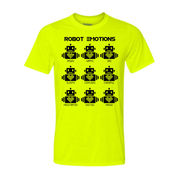 Robot Emotions - Light Youth/Adult Ultra Performance 100% Performance T Shirt Thumbnail