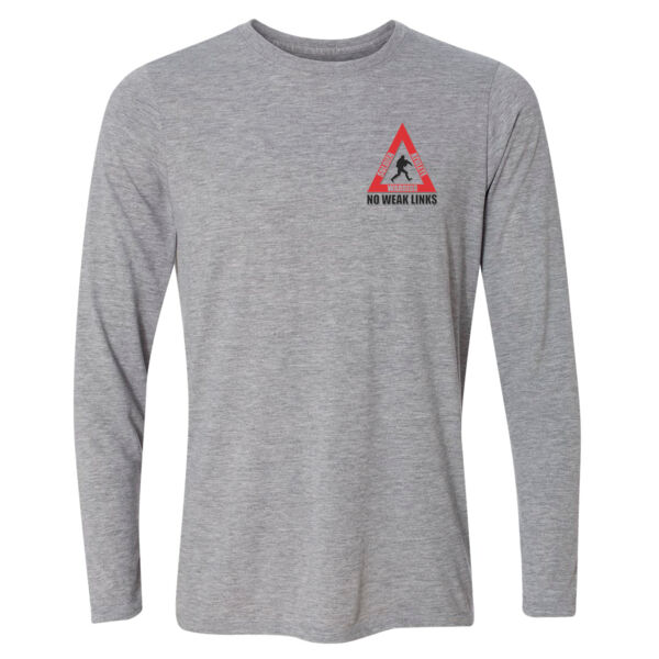 Soldier Athlete Warrior - No Weak Links (Red) - Light Youth Long Sleeve Ultra Performance 100% Performance T Shirt Thumbnail
