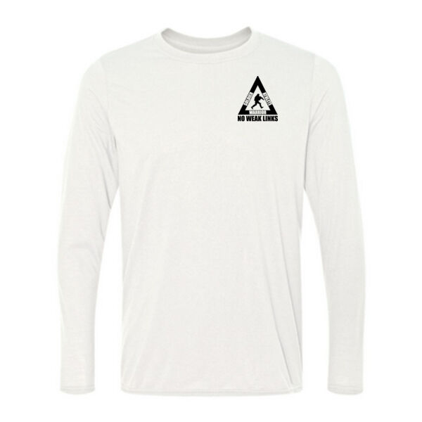 Soldier Athlete Warrior - No Weak Links (Black) - Light Long Sleeve Ultra Performance 100% Performance T Shirt Thumbnail