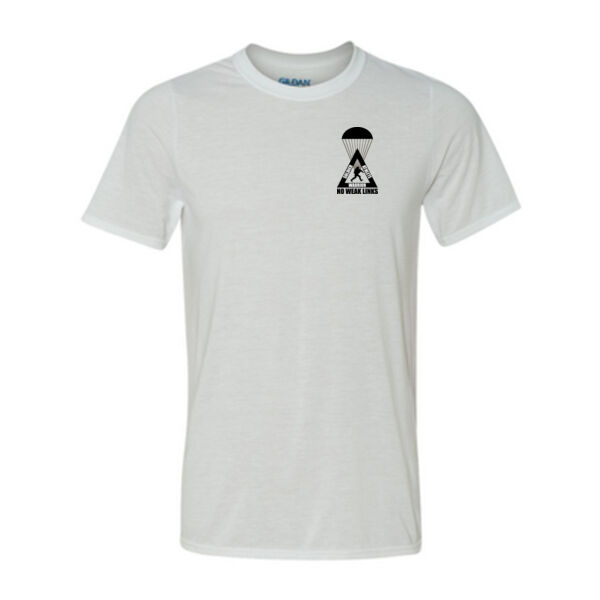 Soldier Athlete Warrior Airborne - No Weak Links (Black) - Light Youth/Adult Ultra Performance 100% Performance T Shirt Thumbnail