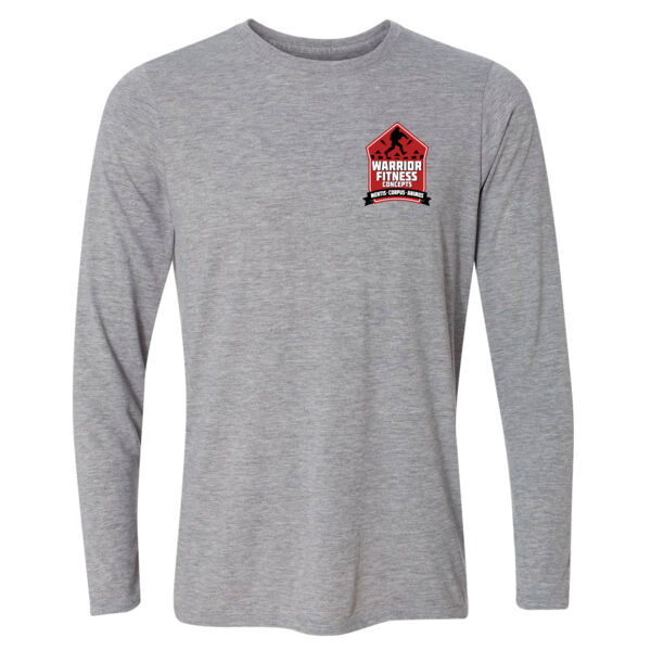 Warrior Fitness Concepts (2-side) - Light Youth Long Sleeve Ultra Performance 100% Performance T Shirt Thumbnail