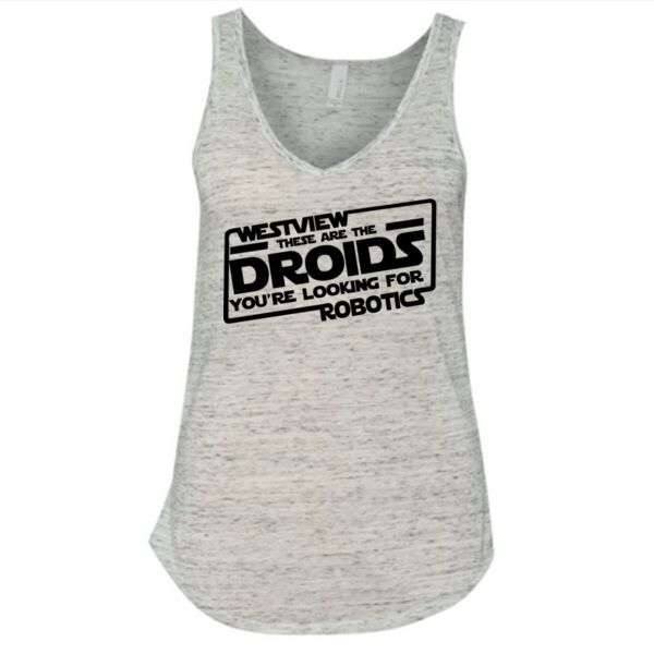 These Are The Droids You're Looking For Westview Robotics - Ladies' Flowy V-Neck Tank Thumbnail