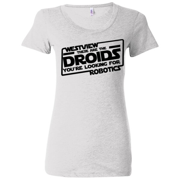 These Are The Droids You're Looking For Westview Robotics - (S) Ladies' Triblend Short Sleeve T-Shirt Thumbnail