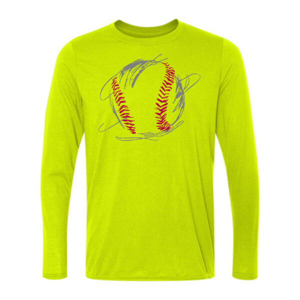 Baseball - Light Long Sleeve Ultra Performance 100% Performance T Shirt Thumbnail