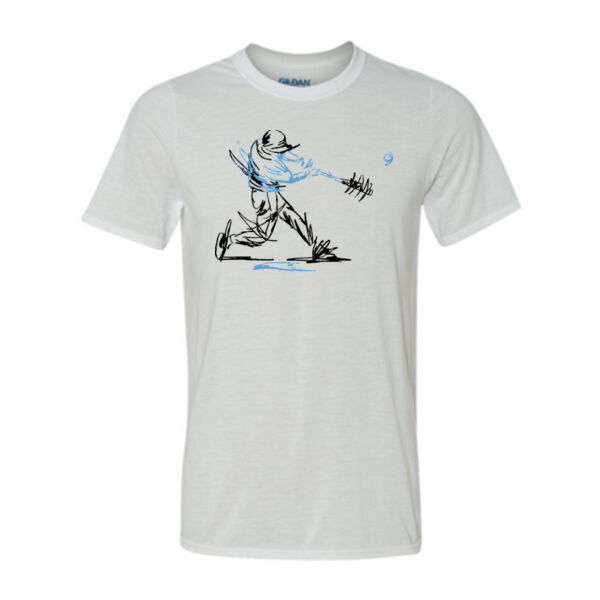 Baseball Player (Carolina Blue) - Light Youth/Adult Ultra Performance 100% Performance T Shirt Thumbnail