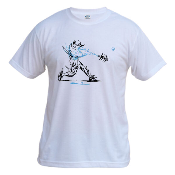 Baseball Player (Carolina Blue) - Vapor Basic Performance Tee Thumbnail