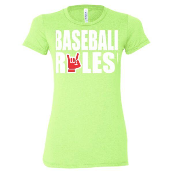 Baseball Rules - Ladies' Cotton/Polyester T-Shirt Thumbnail