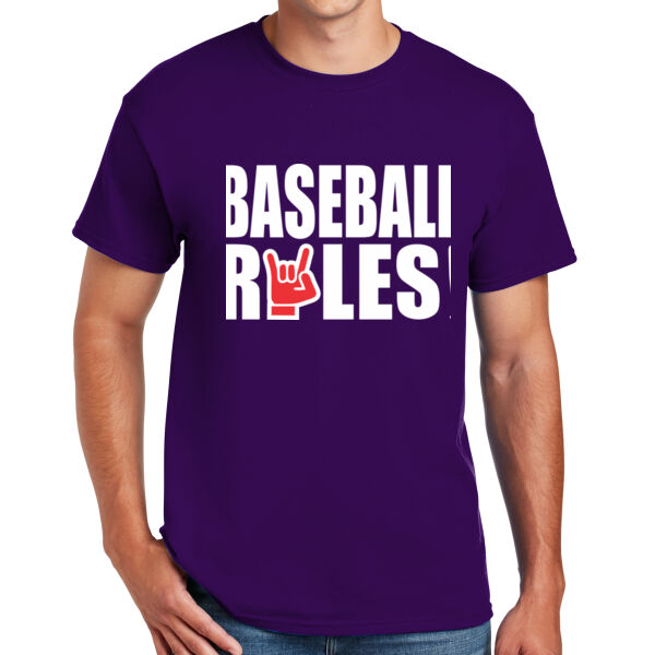 Baseball Rules - DryBlend™ 50 Cotton/50 DryBlend™Poly T Shirt Thumbnail