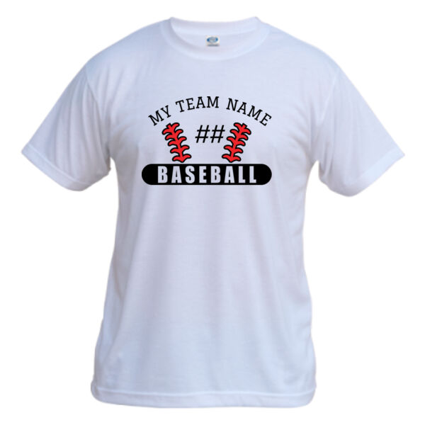 Baseball Laces Tee Custom Personalized - Vapor Basic Performance Tee Thumbnail