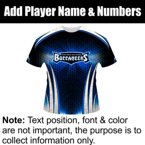 Buccaneers Sublimated Team Jersey Thumbnail