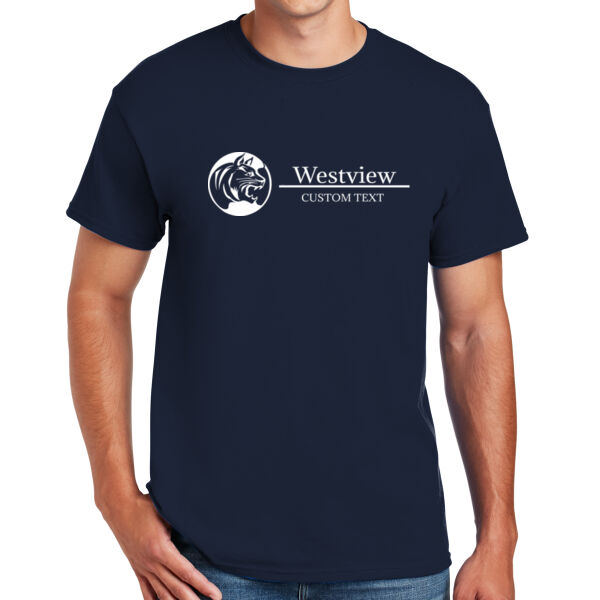 Westview Middle School White Logo with Custom Text - DryBlend™ 50 Cotton/50 DryBlend™Poly T Shirt Thumbnail