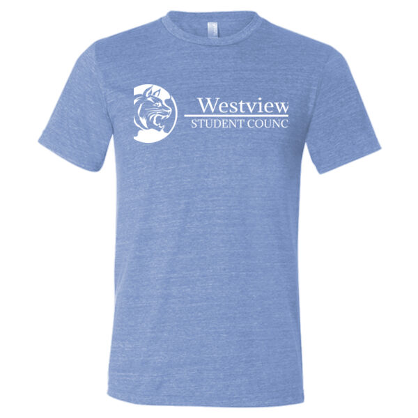 Westview Middle School White Student Council Logo - Triblend Short Sleeve T-Shirt Thumbnail
