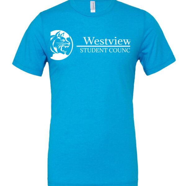Westview Middle School White Student Council Logo - Cotton/Polyester T-Shirt Thumbnail