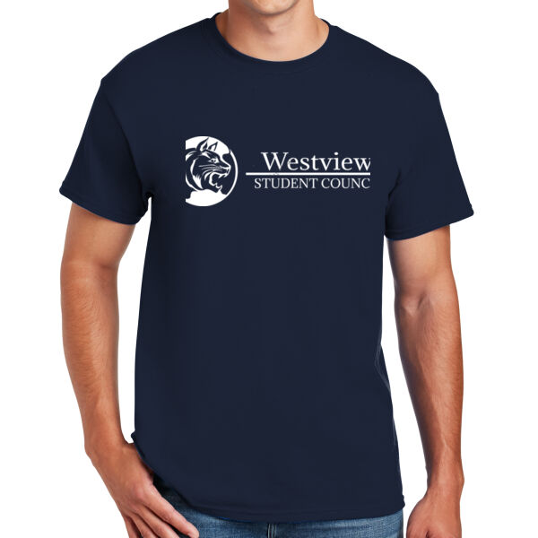 Westview Middle School White Student Council Logo - DryBlend™ 50 Cotton/50 DryBlend™Poly T Shirt Thumbnail