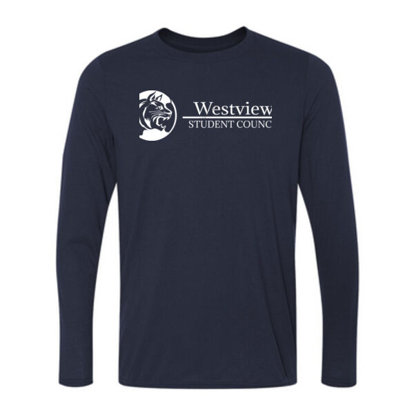Westview Middle School White Student Council Logo - Long Sleeve Ultra Performance 100% Performance T Shirt Thumbnail