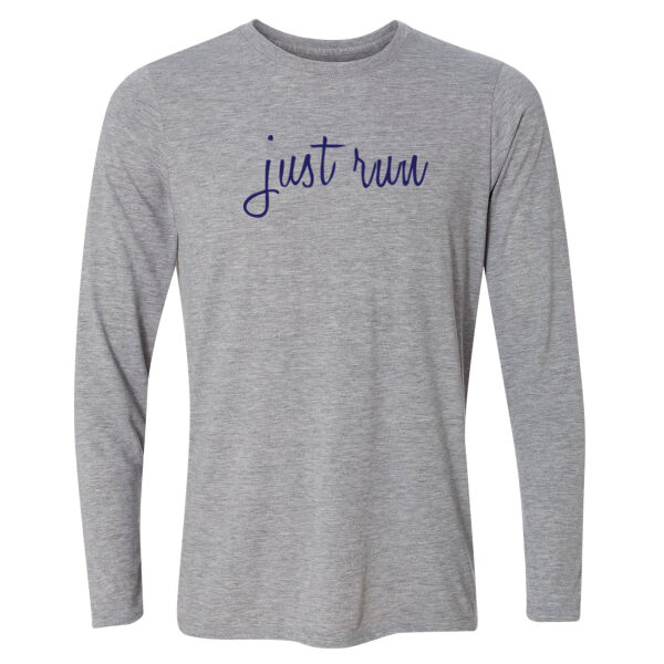 Just Run  - Light Long Sleeve Ultra Performance 100% Performance T Shirt Thumbnail