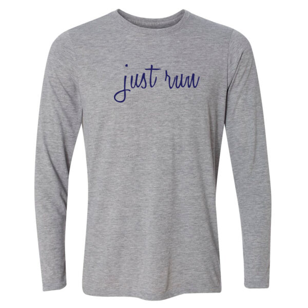Just Run  - Light Youth Long Sleeve Ultra Performance 100% Performance T Shirt Thumbnail