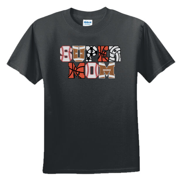 Super Mom with Favorite Player - Unisex or Youth Ultra Cotton™ 100% Cotton T Shirt Thumbnail