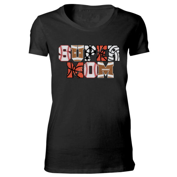 Super Mom with Favorite Player - Bella Favorite T-Shirt Thumbnail