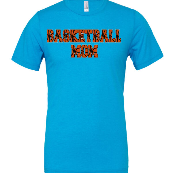 Basketball Mom with Favorite Player - Cotton/Polyester T-Shirt Thumbnail