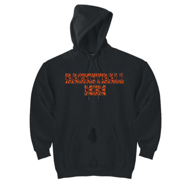 Basketball Mom with Favorite Player - DryBlend™ Pullover Unisex Hooded Sweatshirt Thumbnail