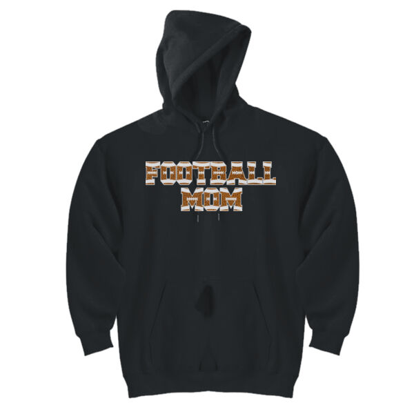 Football Mom with Favorite Player - DryBlend™ Pullover Unisex Hooded Sweatshirt Thumbnail