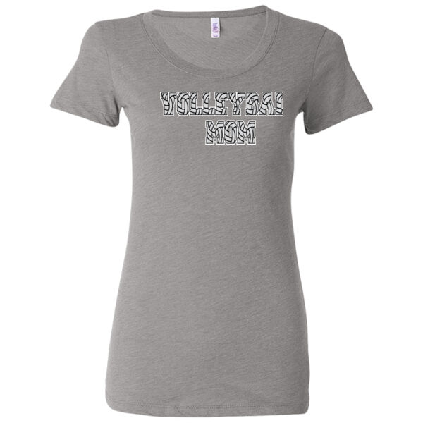 Volleyball Mom with Favorite Player - Ladies' Triblend Short Sleeve T-Shirt Thumbnail