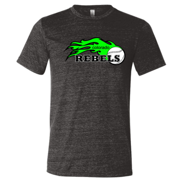 Colorado Rebels Lime - Triblend Short Sleeve T-Shirt Thumbnail